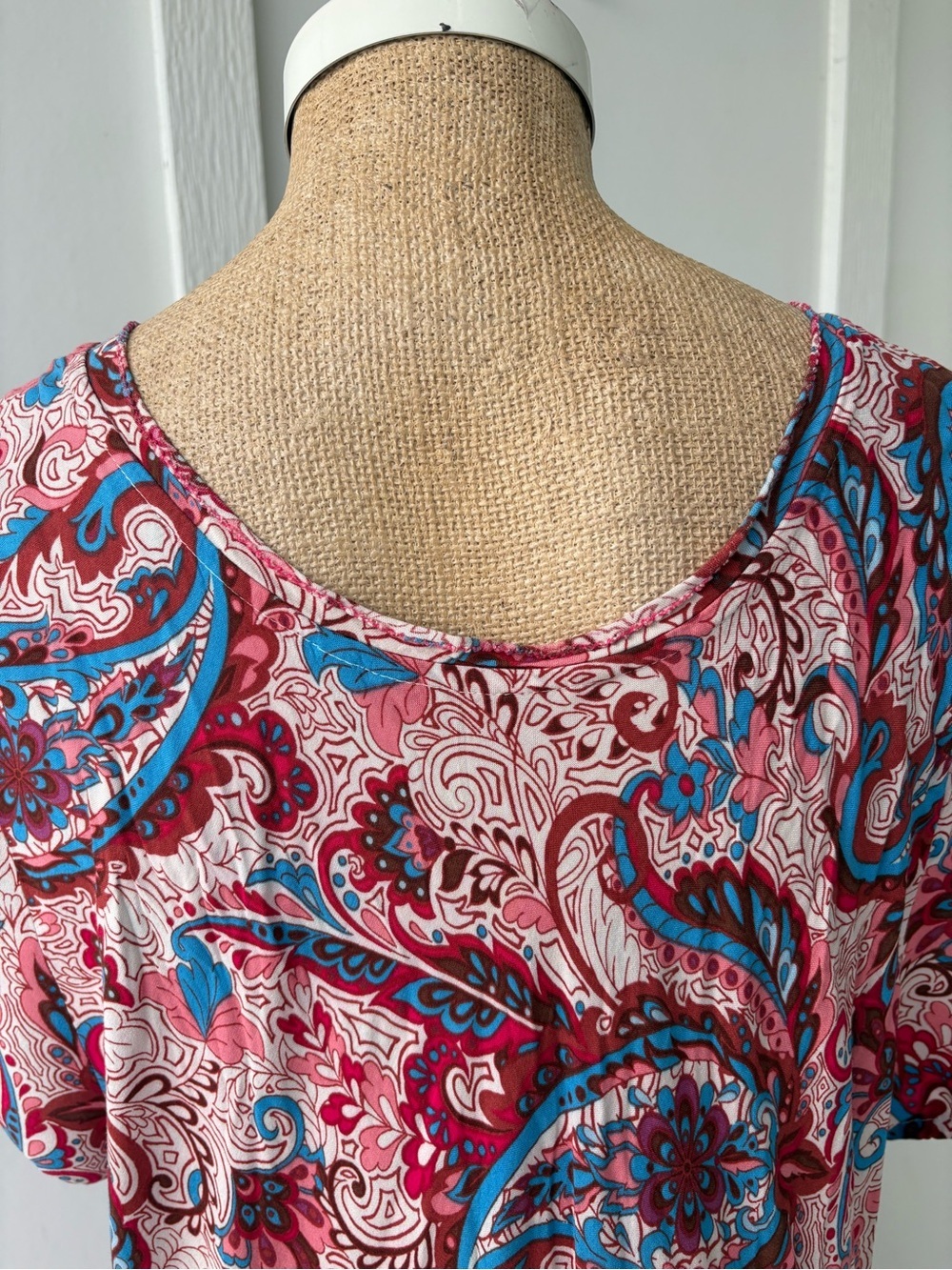 Soft Surroundings Kara Maxi Dress in Framboise Paisley 2X - Picture 10 of 10